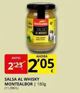 Supermercados MAS Salsa al whisky montealbor oferta