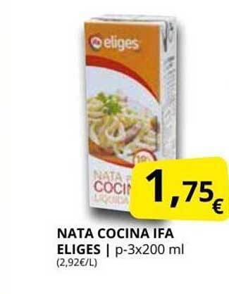 Supermercados MAS Nata cocina ifa eliges oferta