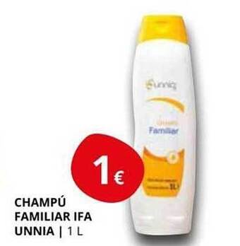 Supermercados MAS Champú familiar ifa unnia oferta