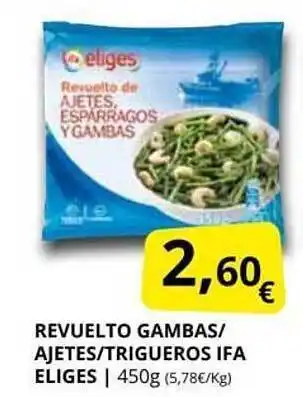Supermercados MAS Revuelto gambas ajetes trigueros ifa eliges oferta