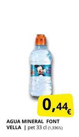 Supermercados MAS Agua mineral font vella oferta