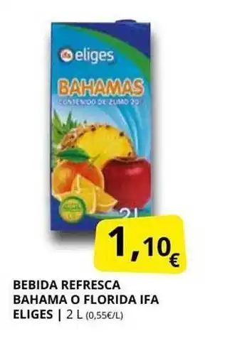 Supermercados MAS Bebida refresca bahama o florida ifa eliges oferta