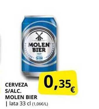 Supermercados MAS Cerveza s alc. molen bier oferta