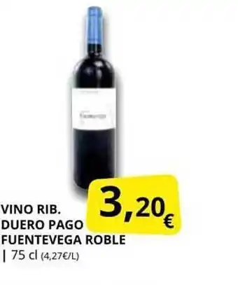 Supermercados MAS Vino rib. duero pago fuentevega roble oferta