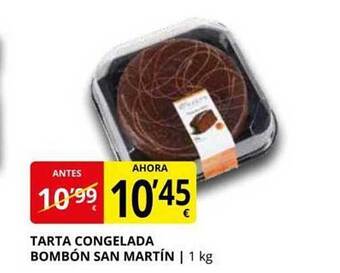 Supermercados MAS Tarta congelada bombón san martín oferta