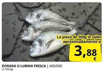 Supermercados MAS Dorada o lubina fresca oferta