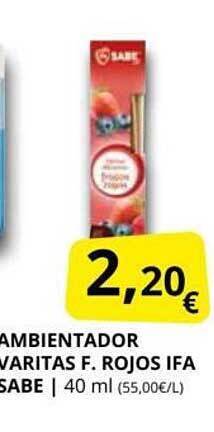 Supermercados MAS Ambientador varitas f. rojos ifa sabe oferta