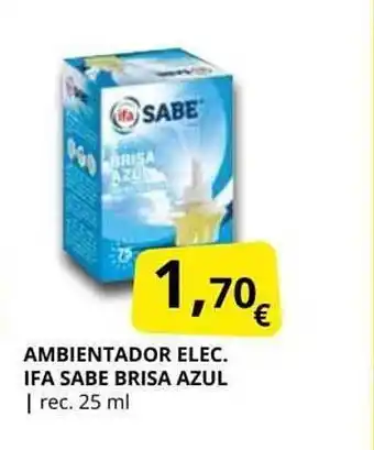 Supermercados MAS Ambientador elec. ifa sabe brisa azul oferta