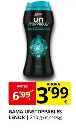 Supermercados MAS Gama unstoppables lenor oferta