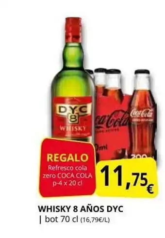 Supermercados MAS Whisky 8 años dyc oferta