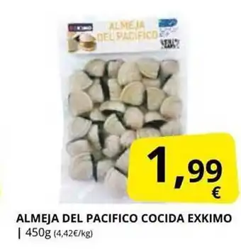 Supermercados MAS Almeja del pacifico cocida exkimo oferta