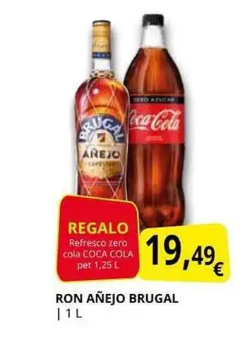 Supermercados MAS Ron añejo brugal oferta