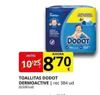 Supermercados MAS Toallitas dodot dermoactive oferta