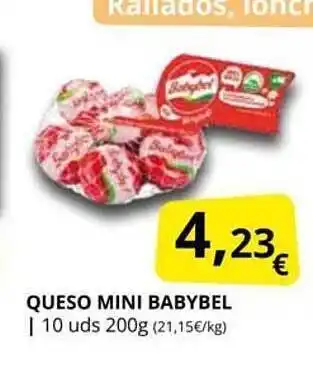 Supermercados MAS Queso mini babybel oferta