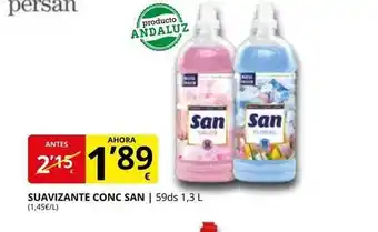 Supermercados MAS Suavizante conc san oferta