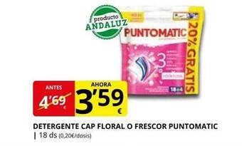 Supermercados MAS Detergente cap floral o frescor puntomatic oferta