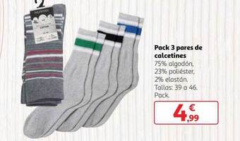 Alcampo Pack 3 pares de calcetines oferta