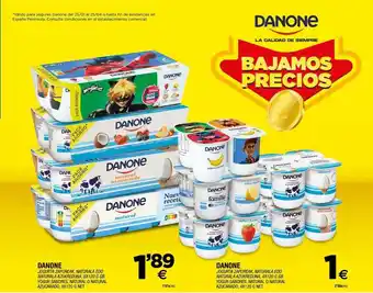 BM Supermercados Danone yogur sabores natural o natural azucarado yogur sabores natural o natural azucarado oferta