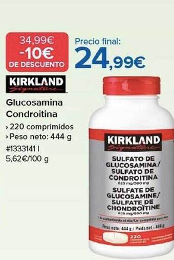 Costco Kirkland glucosamina condroitina oferta