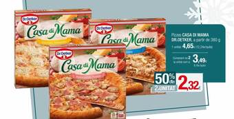 Condis 50% dte. 2a unitat pizzes casa di mama dr. oetker oferta