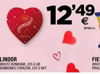 BM Supermercados Lindor bombones corazon oferta