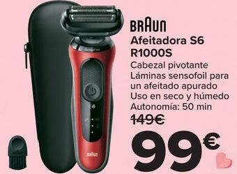 Carrefour Braun afeitadora s6 r1000s oferta