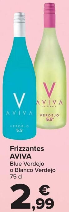 Carrefour Frizzantes aviva blue verdejo o blanco verdejo oferta