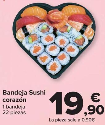 Carrefour Bandeja sushi corazón oferta