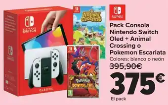 Carrefour Pack consola nintendo switch oferta