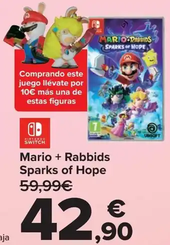 Carrefour Nintendo switch mario + rabbids sparks of hope oferta