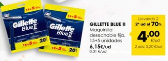 Autoservicios Familia Maquinilla desechable fija, 15+5 unidades gillette blue ii oferta