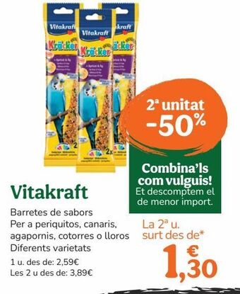 TiendAnimal Comida para pájaros vitakraft oferta