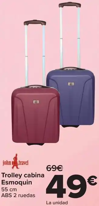 Carrefour Trolley cabina esmoquin john travel oferta