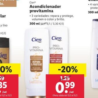 Lidl Acondicionador provitamina oferta