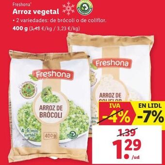Lidl Arroz vegetal oferta