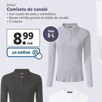 Lidl Camiseta de canalé oferta