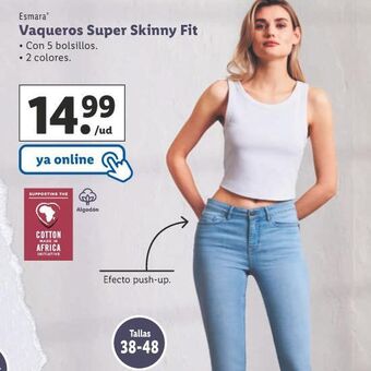 Lidl Vaqueros super skinny fit oferta