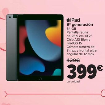 Carrefour Ipad 9a generación oferta