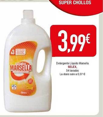 Masymas Detergente liquido marsella selex oferta