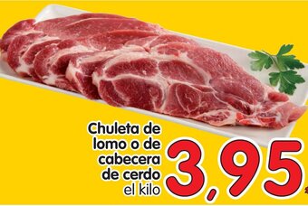 Alimerka Chuleta de lomo cabecera de cerdo oferta