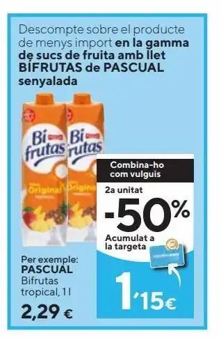 Caprabo Pascual bifrutas tropical 1 l oferta
