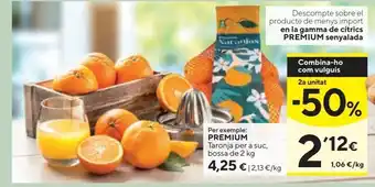 Caprabo Premium naranja bolsa 2 kg oferta