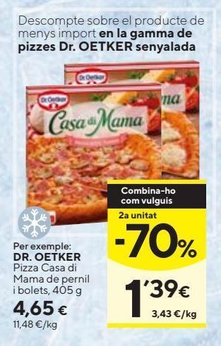 Caprabo Pizza dr oetker oferta