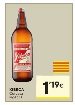 Caprabo Xibeca cerveza lager botella 1l oferta