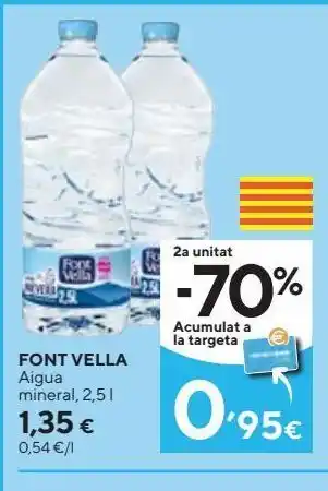 Caprabo Agua font vella oferta