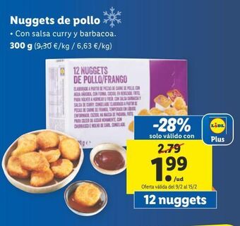 Lidl Nuggets de pollo oferta