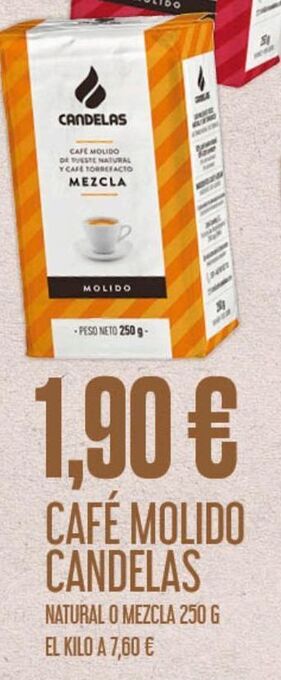 Claudio Café molido candelas oferta