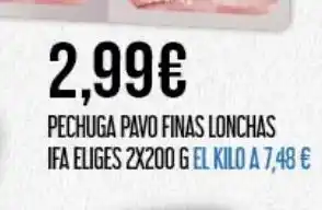 Claudio Pechuga de pavo ifa eliges oferta