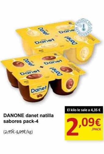 SPAR Danone danet natilla sabores oferta