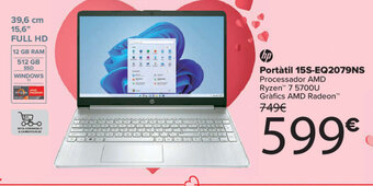 Carrefour Portàtil 15S-EQ2079NS oferta